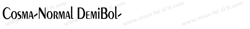 Cosma-Normal DemiBol字体转换